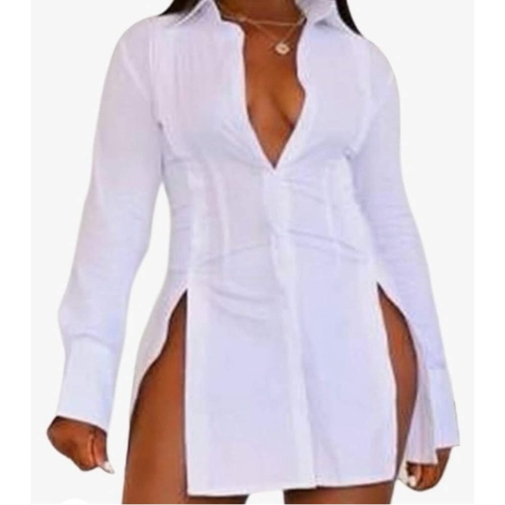 Women's Long Shirt Blouse Top